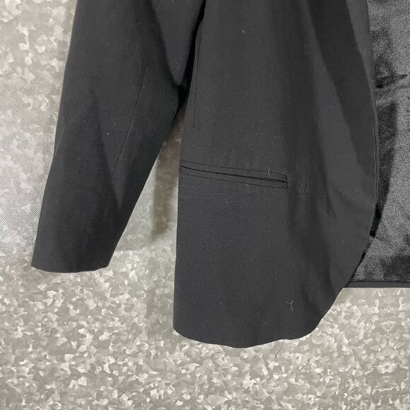 Silence + Noise Women's Preppy Black Open Front Blazer - Size Small - Minimalist - Picture 3 of 6